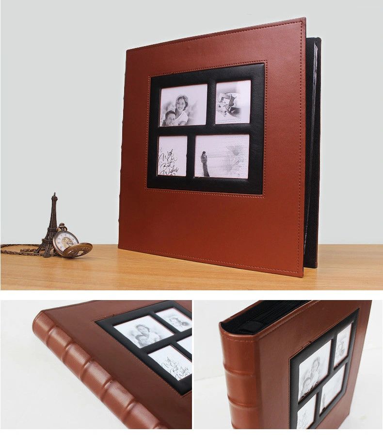 Hardcover PU Leather Family Album Self Adhesive Photo Albums