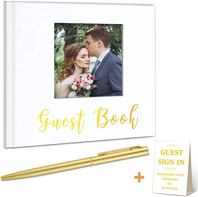 2022 Customized Luxury Wedding Hardcover Guest Book