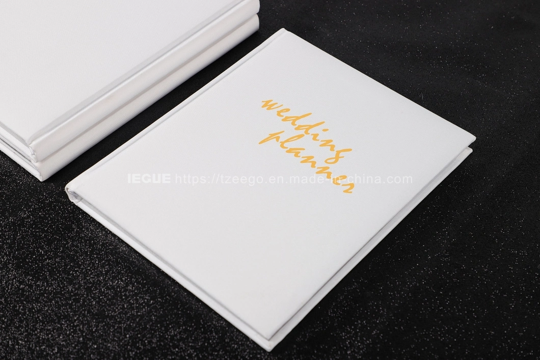 High Quality Fabric Cover Blank Hardcover Custom Guest Book