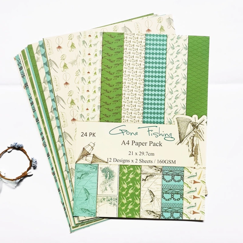 Customized Printing A4 A5 Scrapbooking Paper Pad Decoration Paper Pack Scrapbook Kits