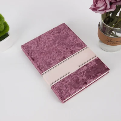 Custom Velvet Fabric A4 A4 Diary Cover Personal Travel Journal Scrapbook