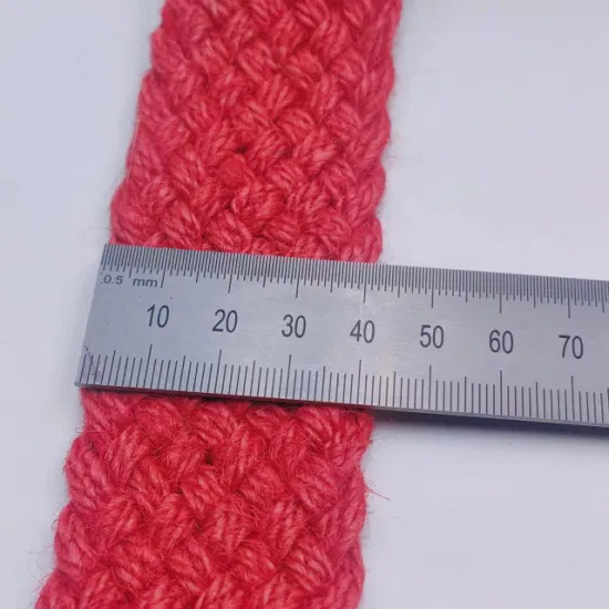 Wholesale 4cm Red Jute Webbing Handmade Accessories